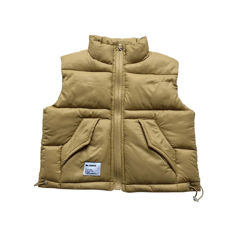 Kids Vest For Boys Solid Soft Warm Down Vest Jacket Girls Sleeveless Children Winter Waistcoat For 2-10 Y