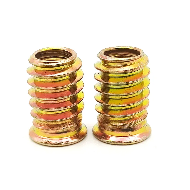 Furniture Hex Drive Head Nut Wood Insert Nut M5 M6 M8 Threaded Insert