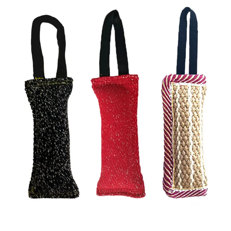 Strong Linen K9 Canine Pet Training Toy Indestructible Out Door Dog Tug Toys For Dogs