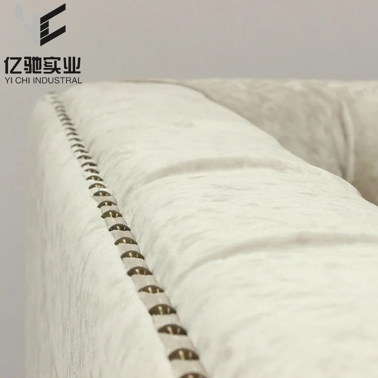 
Shanghai YiChi white imported premium PU leather restaurant lounge sofa 