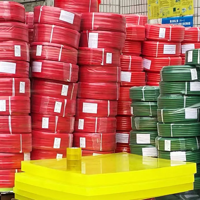 Custom Wholesale 5mm TPU Round  Orange color Smooth Polyurethane Conveyor  Pu Belt