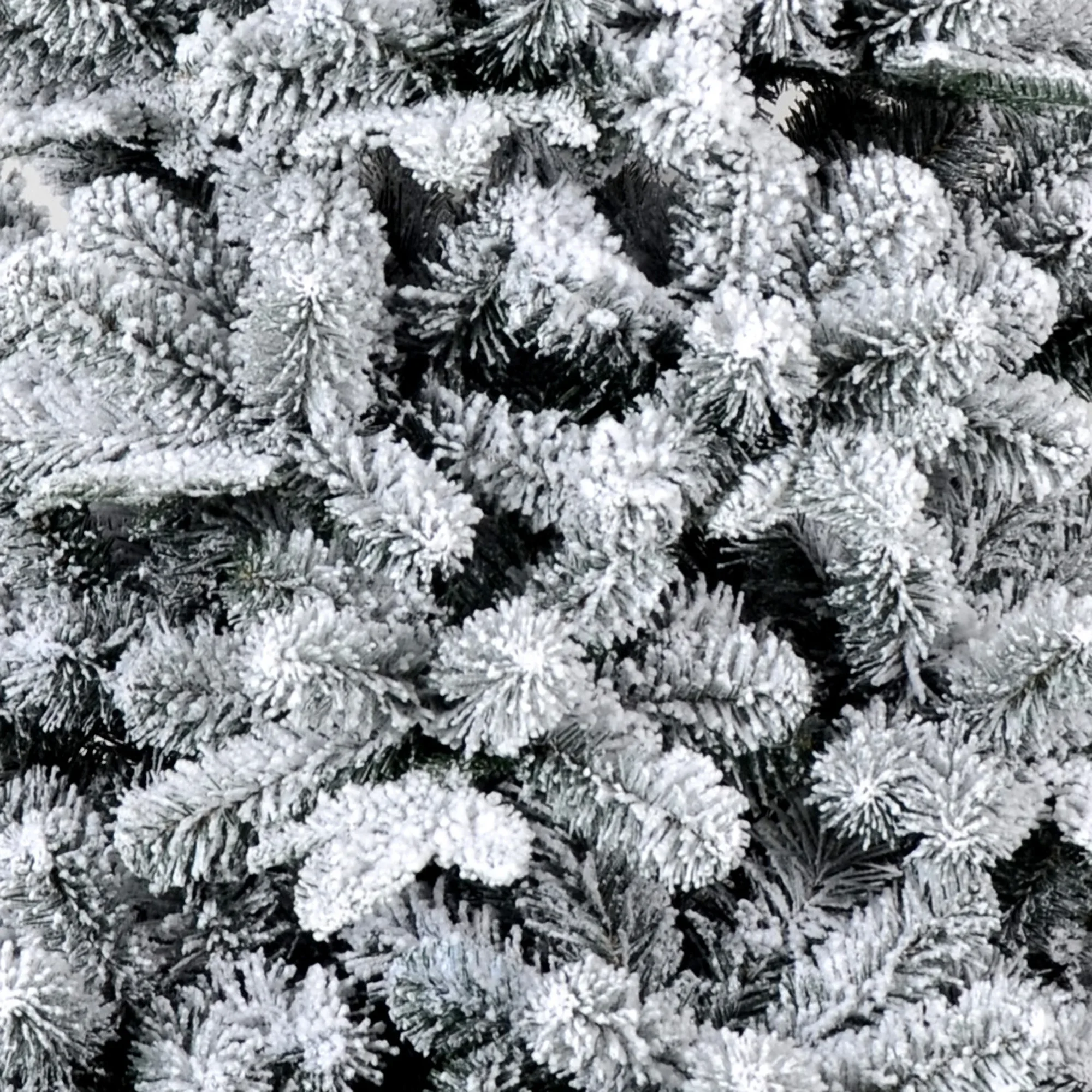 Premium Snow Flocked Hinged Trees Artificial Christmas Pine Indoor Lighted Pvc White Xmas Tree