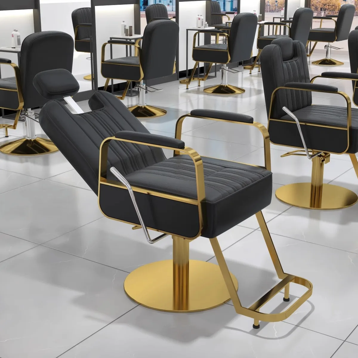 barbershop Hair chair Hair salon perm dyeing issued inverted chairs hair cutting stool