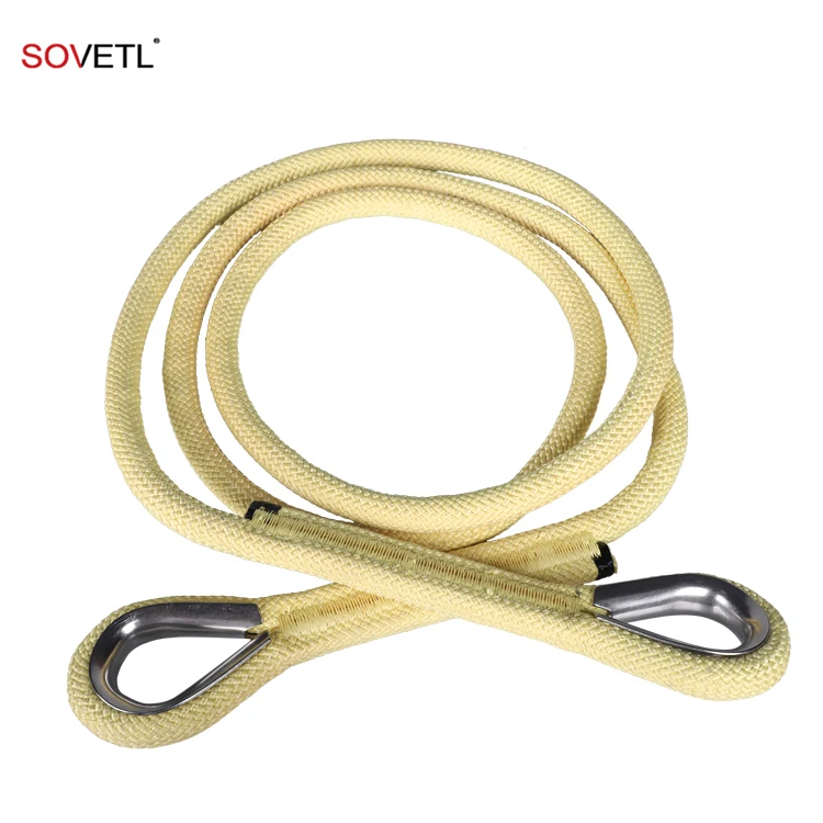 20 тонн тяжелых огнестойких арамидных грузовых подъемных веревок