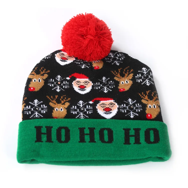 HOT SELL Custom Knitted Hats Pompom Knitted Beanie Hat Pom Pom Beanie Hats