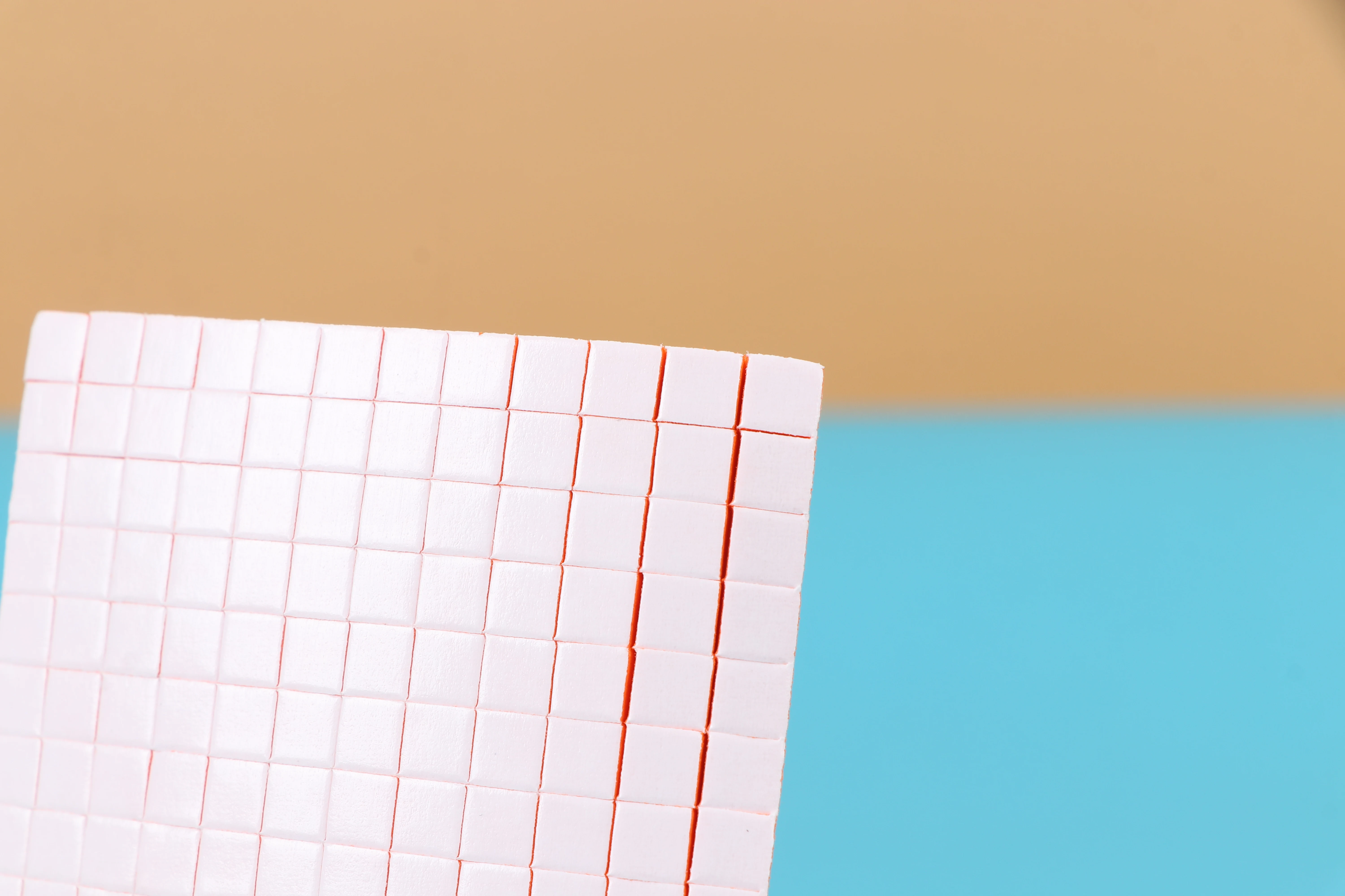 little small squares 264 dots white crafts pre cut orange color double sided sticky EVA foam sheets