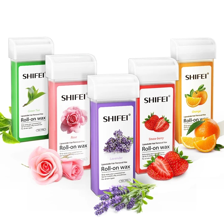 Factory Bulk Price Professional Soft Wax Roll on Wax Cartridge for Hair Removal Hot Depilatory Wax for Body Back Legs Arms