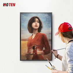 Custom Made Canvas Art Realistic Portrait Oil Painting from Photo