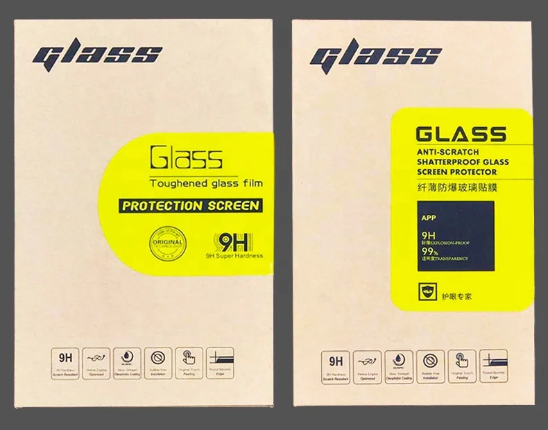 Factory Directly Ready To Ship Eco Friendly Smart Mobile Phone Tempered Glass Screen Protector Box