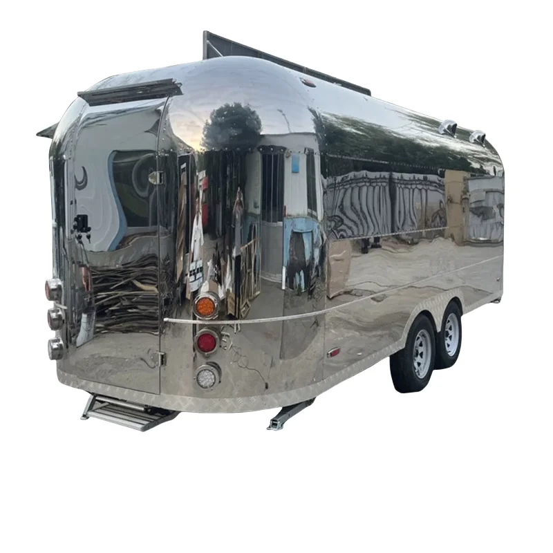Selling Full Kitchen Equipment Mobile Street Square Snack Food Truck Burger Pizza Beer Coffee Food Trailer