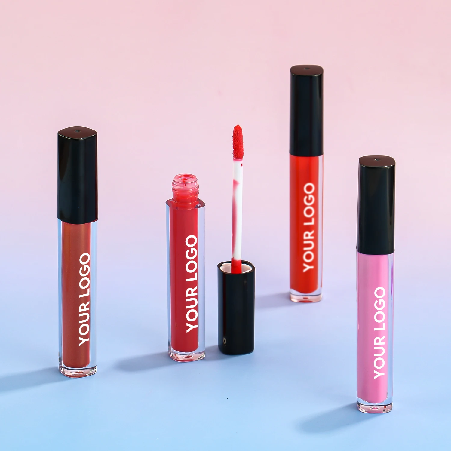 Black Lip Gloss Private Label Waterproof Lipgloss Vegan Lip Gloss Long Lasting Empty Lip Gloss Tubes