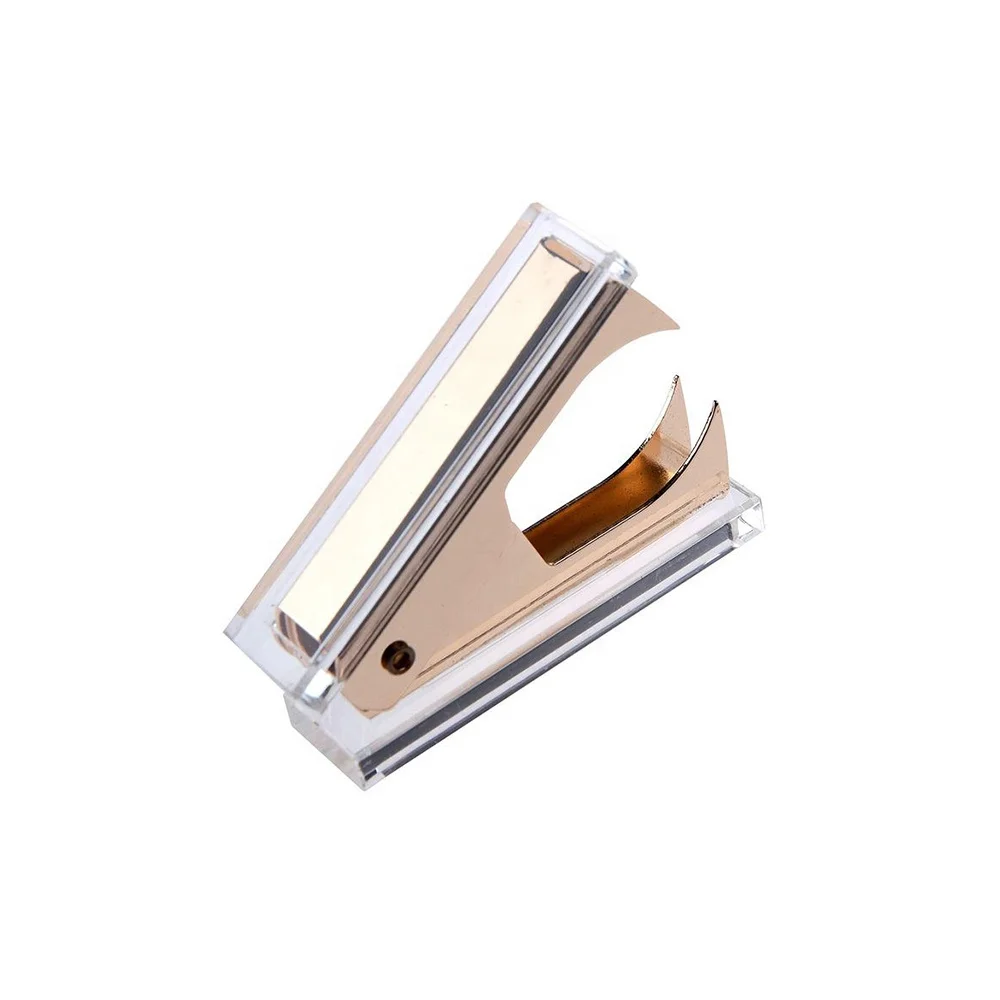 Luxury Desk Accessories Plastic Staple Removers Marble Design Acrylic Office Supplies Acrylic Staple Puller