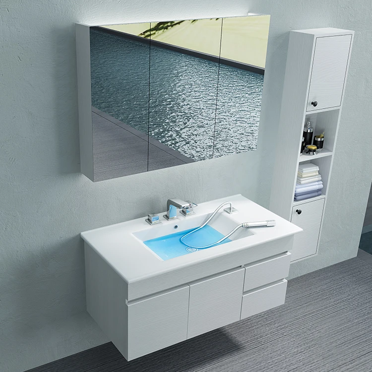 Europe Eight Various Sizes Hotel Ceramic Rectangular Vanity Cabinet Bathroom Ceramic Sinks Washbasin