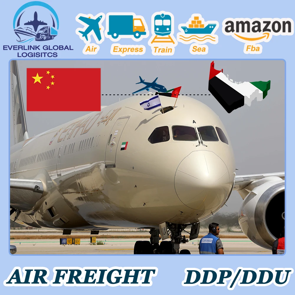 Fast Door to Door Logistics Services DHL FEDEX UPS Express Air Sea Railway Shipping Agent From China To UAE Freight Forwarder