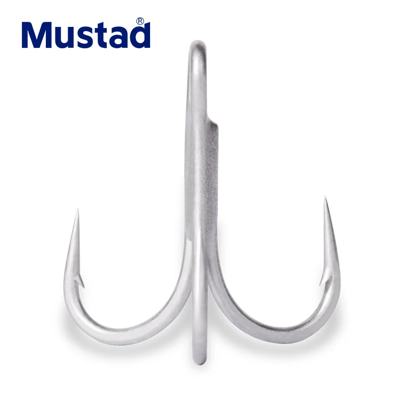 36330 Mustad 4X сильный Морской Тунец игра рыбалка VMC nickle тройной Мустад рыболовный крючок соленая вода