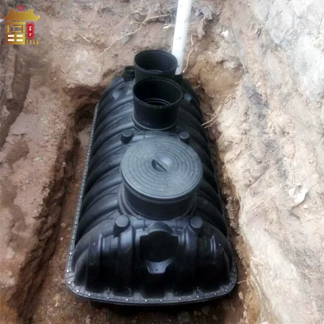 Трехсекционный пластиковый септический резервуар PP/HDPE для системы очистки