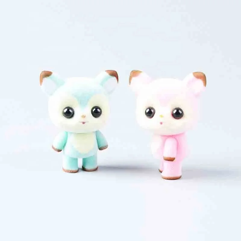 3D Plastic Penguin Action figure Flocked toy , Cute Animal Soft Plastic Flocked Figurine ,Make Lifelike Animal Flocked Figure