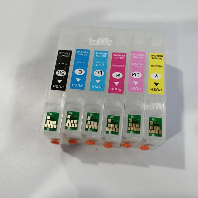 T5591-6 empty tank  refillable ink cartridge for Epson Stylus Photo RX700