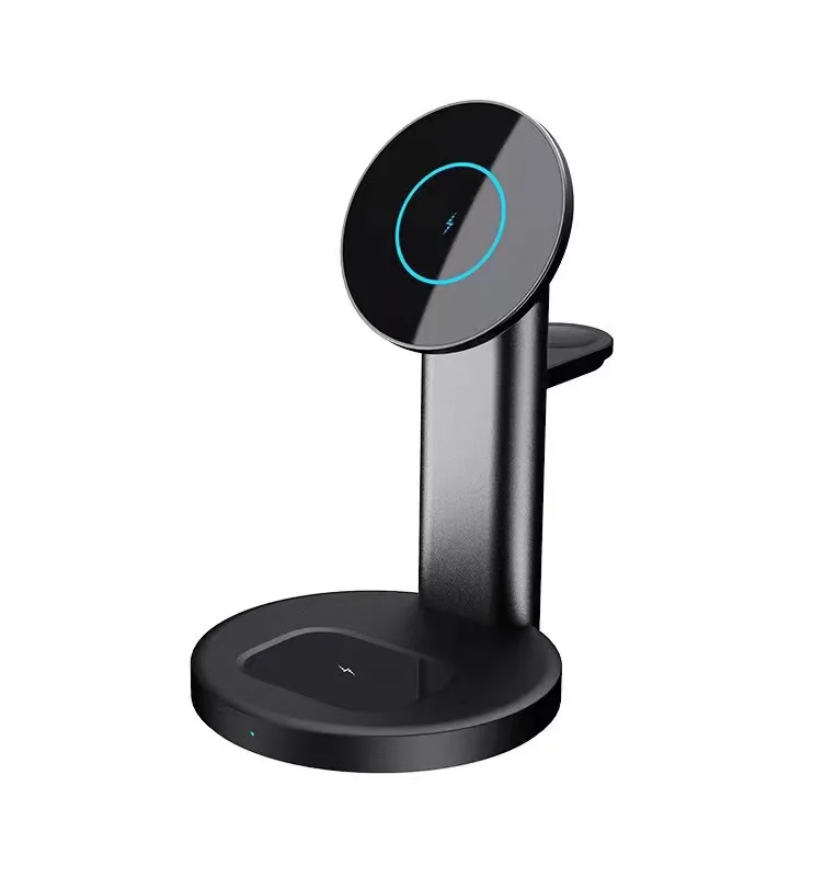 
New concept 3 in 1 magsafe fast wireless charger dock for phone watch headset 