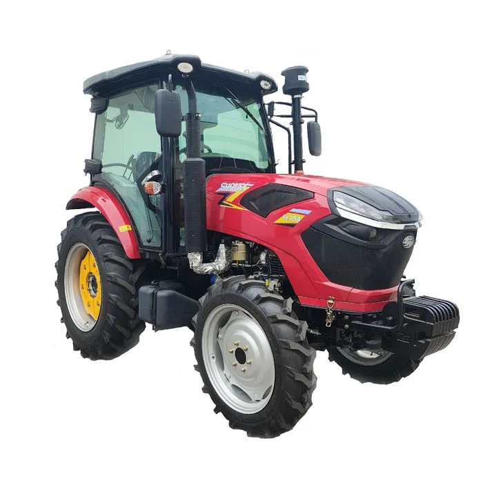 Africa Market Cheap Price Farming Equipment Tractor 70 HP 4WD With Cabin 12F+12R Diesel Tractors With Agricultural Implement