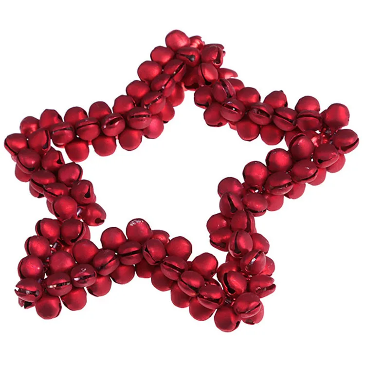 New Products Safety Item Metal Bells Five-pointed Star Christmas Ornament