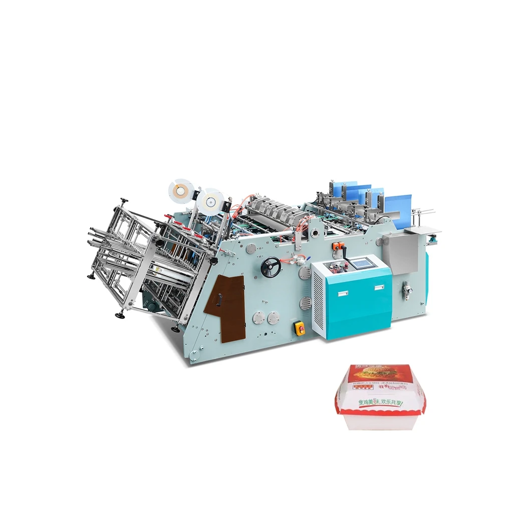 High speed full automatic burger box making machine with CE certificate