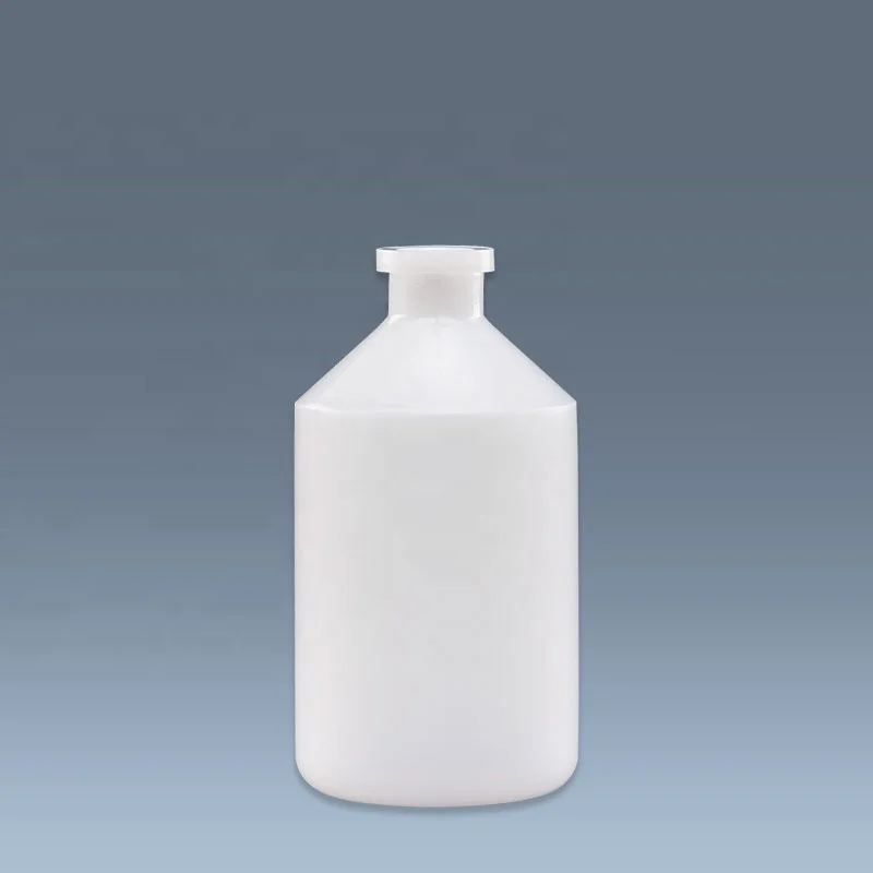HDPE PP LDPE 100ml plastic animal vaccine bottle and injection bottle sterile vials for injection
