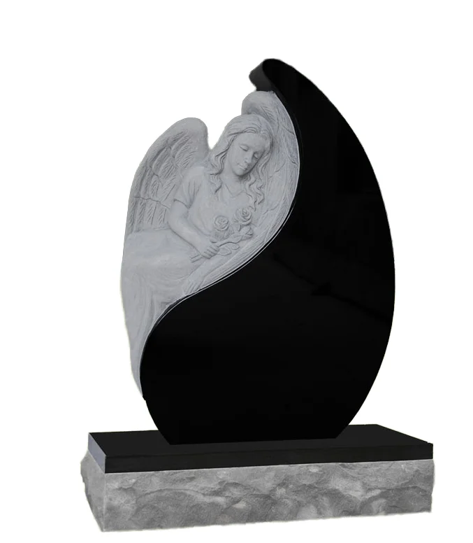 Imperial black granite cheap tombstones in zimbabwe