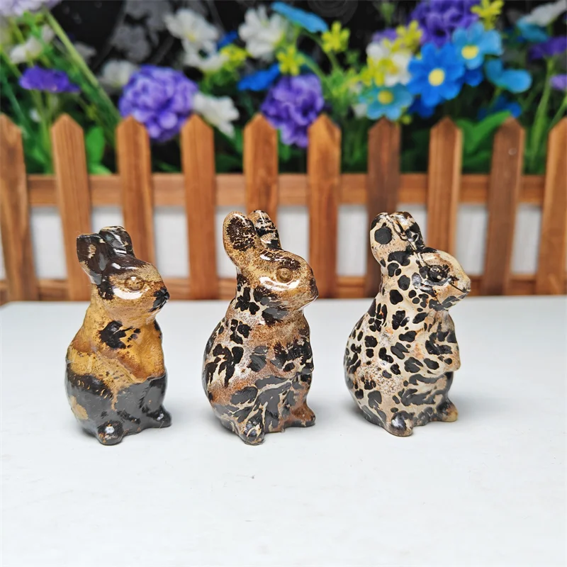 Wholesale Crystals Stones New Design Picture Jasper Animal Carvings Dog Cat Elephant Crystals Healing Stones For Gift