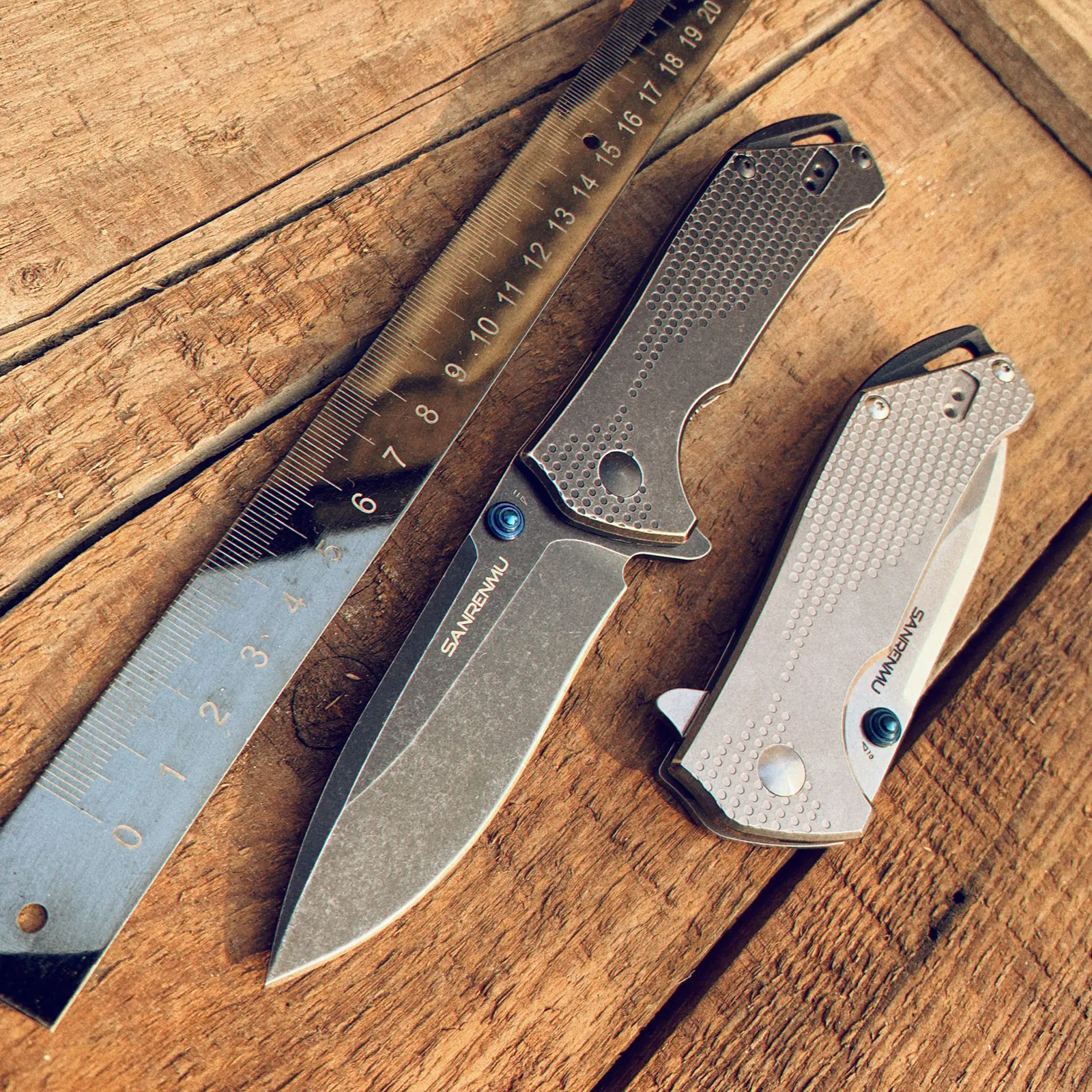 SANRENMU 9015 SB EDC Tool Outdoor Survival Camping Pocket Folding Knife