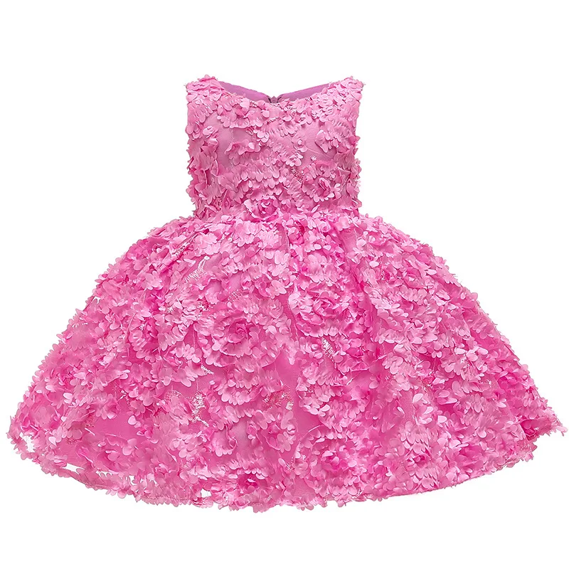 
2021 Summer Children Wears Flower Girls Party Wear Gown Party Dresses For Girl 