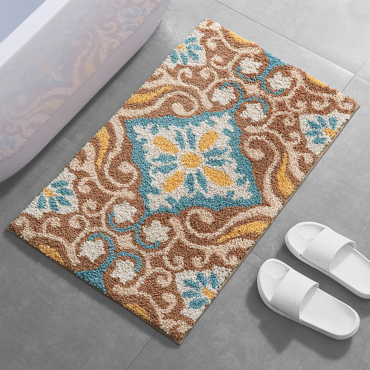 DADA home microfiber custom bath rugs mat rubber non slip bath mat