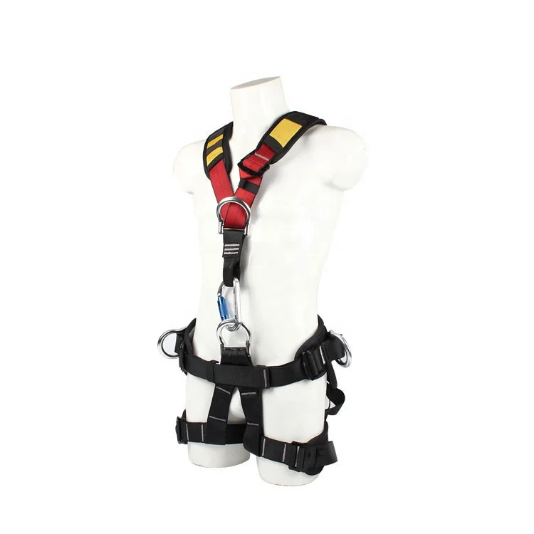 Luxury fall arrest work type full body safety harness and lifelines