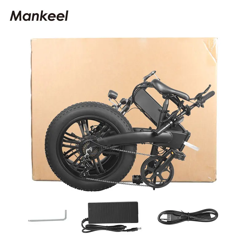 Складной электровелосипед Mankeel MK011 США 750 с европейской вилкой Вт электрический велосипед толстыми шинами