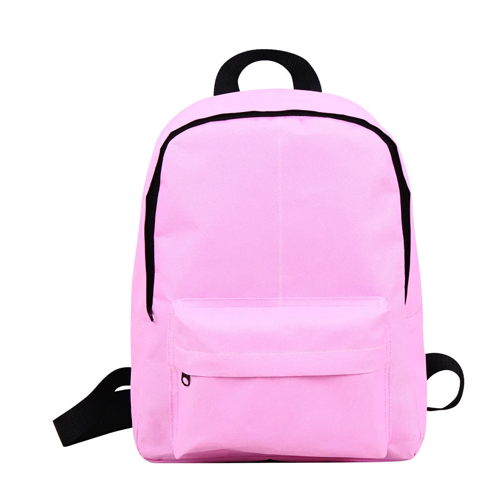 Рюкзак большой емкости с настраиваемым логотипом, сумка для путешествий, макарон, ярких цветов, новый светло-розовый нейлоновый рюкзак