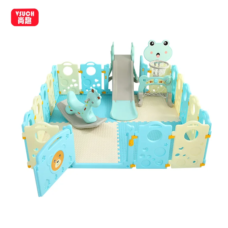 Safe Activity Field Colorful Modern Folding Color Playpen Baby Safety Fence Kid