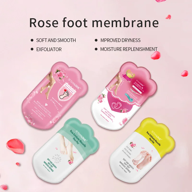 Feet Mask Peel Spa Socks for Pedicure Foot Cream for Heels Exfoliating Foot Mask Socks Mask Skin Home OEM Adults Foot Products