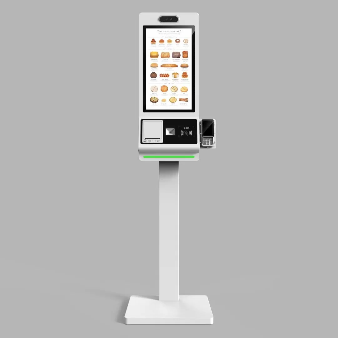 21.5 Inch Interactive Self Service Payment Kiosk N-F-C Card Reader QR Scanner Self Ordering Kiosk in Restaurant Solution