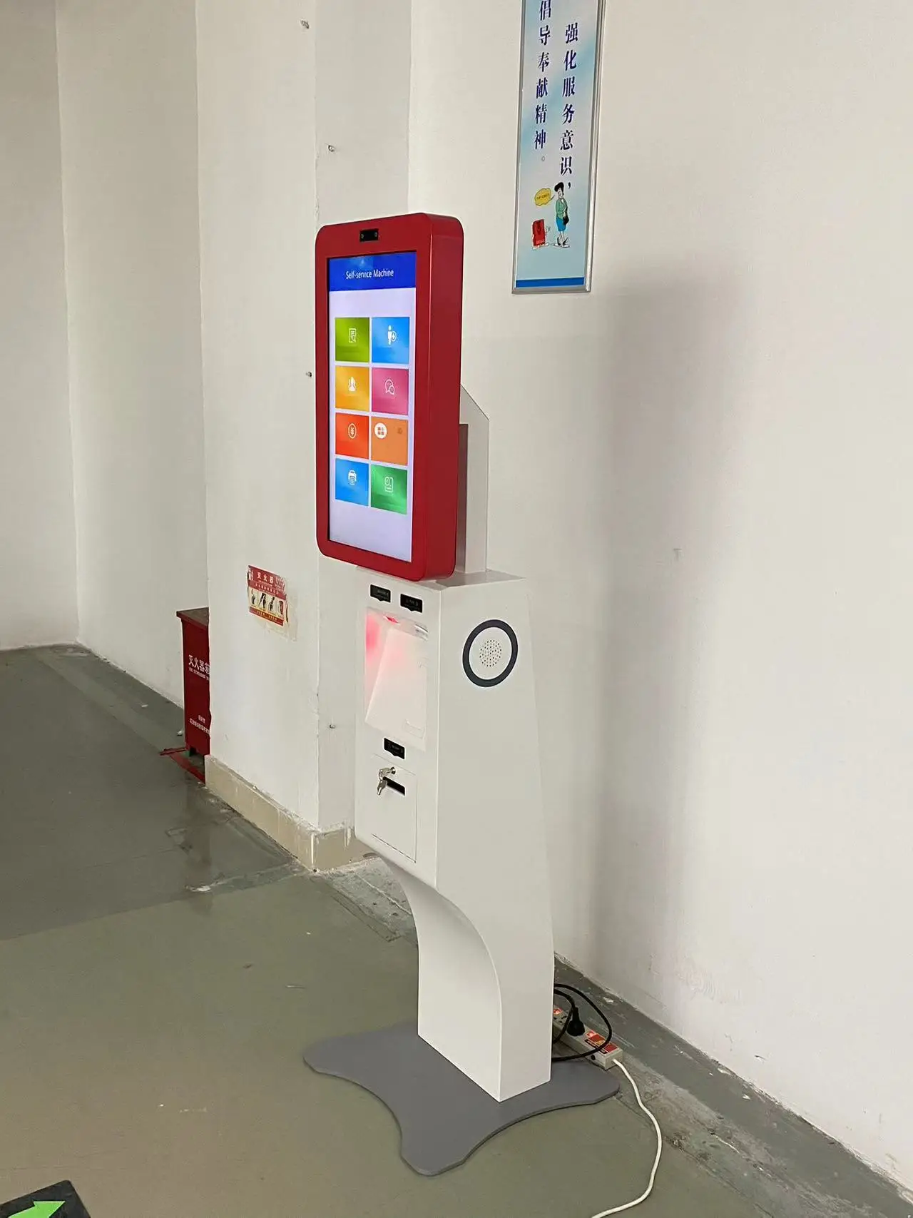 HZ customization Latest Design Touch Screen POS System Supermarket retail check out kiosk Self Pay Machine ordering kiosk