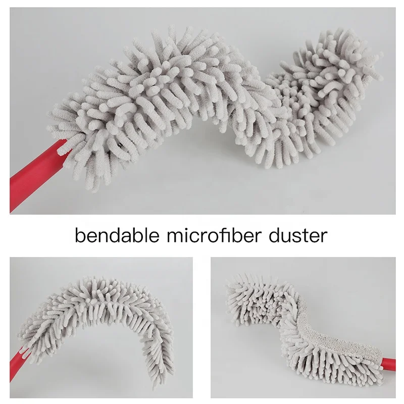 Jesun extendable telescopic handle microfiber duster magic home super cleaning ablity products