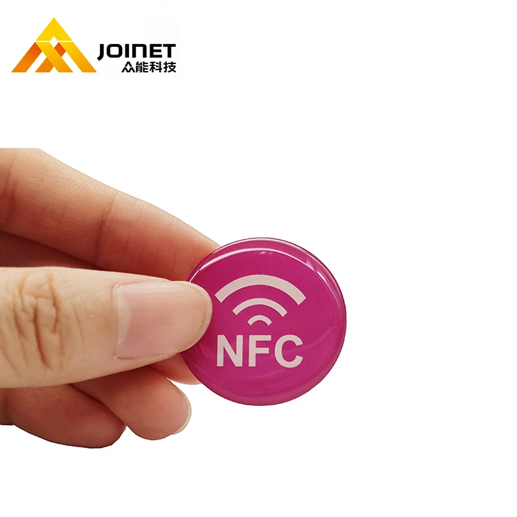 Custom Hot Social Media NFC Epoxy Tag for Sharing Contact information Waterproof NFC Epoxy Stickers