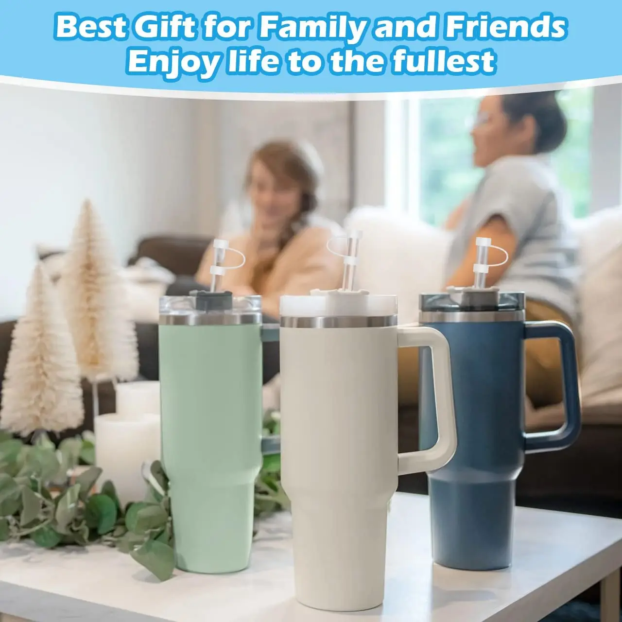 Silicone Straw Topper Straw Cap Silicone Straw Cover Cap for Stanley Cup