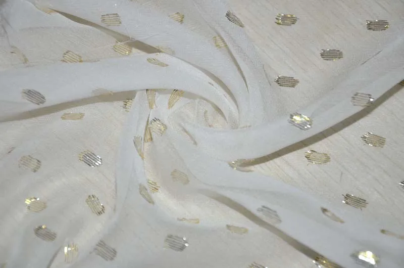 chinese silk fabric dots jacquard silk fabric for dress