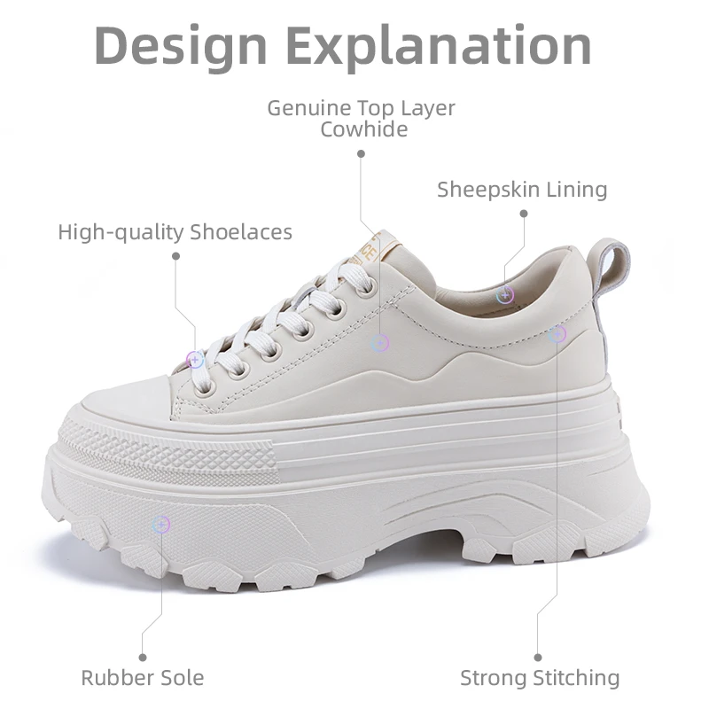 Retro Thick-soled  Sneakers