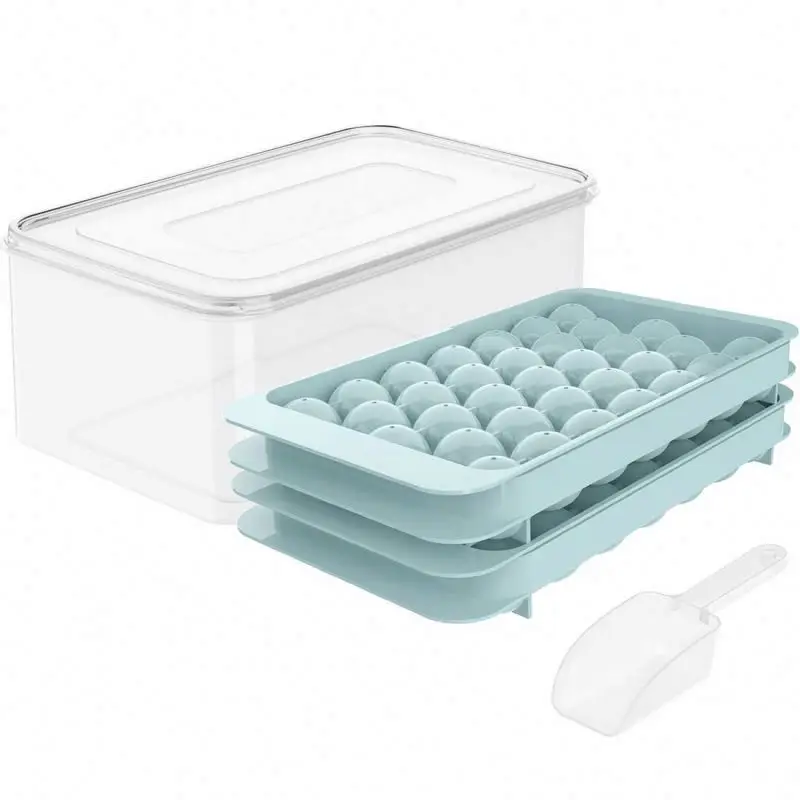 Frozen ice ball mold ice boxlattice ice cube home silicone made press abrasive artifact food grade