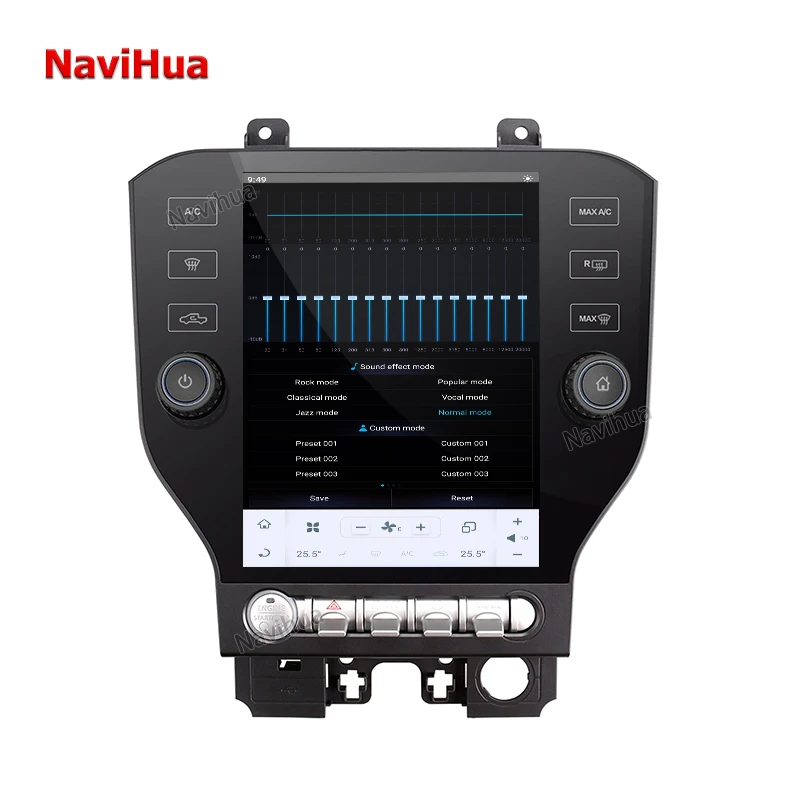 Автомагнитола NAVIHUA с сенсорным экраном 10 4 дюймов Android 128 г магнитола DVD-плеер GPS-навигация для Ford Mustang 2014