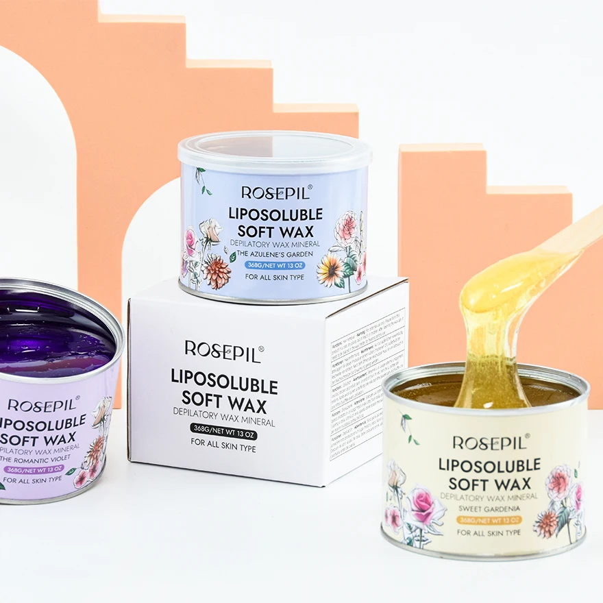 Hair Removal Soft Wax Newly Upgraded Hair Removal Formula Rosin Free Olive oil Soft Wax Depilatory Liposoluble For Salon Spa