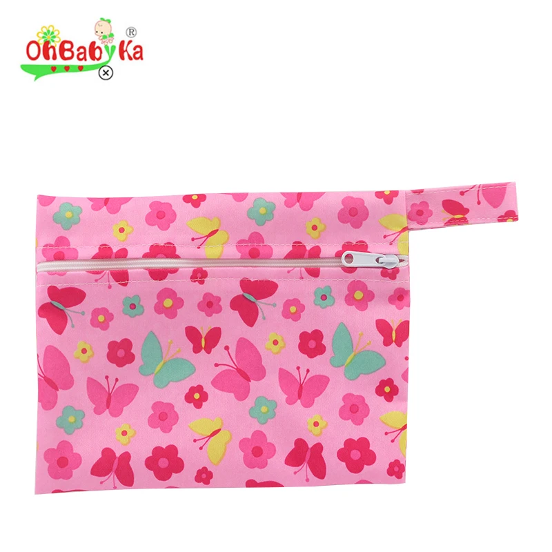Ohbabyka Cloth Diaper Wet Bag  Waterproof Wet Bag For Swim Wear Dirty Diaper Wet Bag