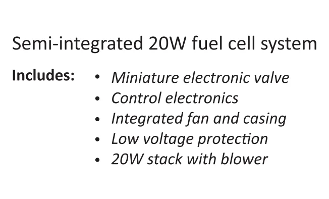 20W Integrated Multi-Purpose Hydrogen PEM Fuel Cell