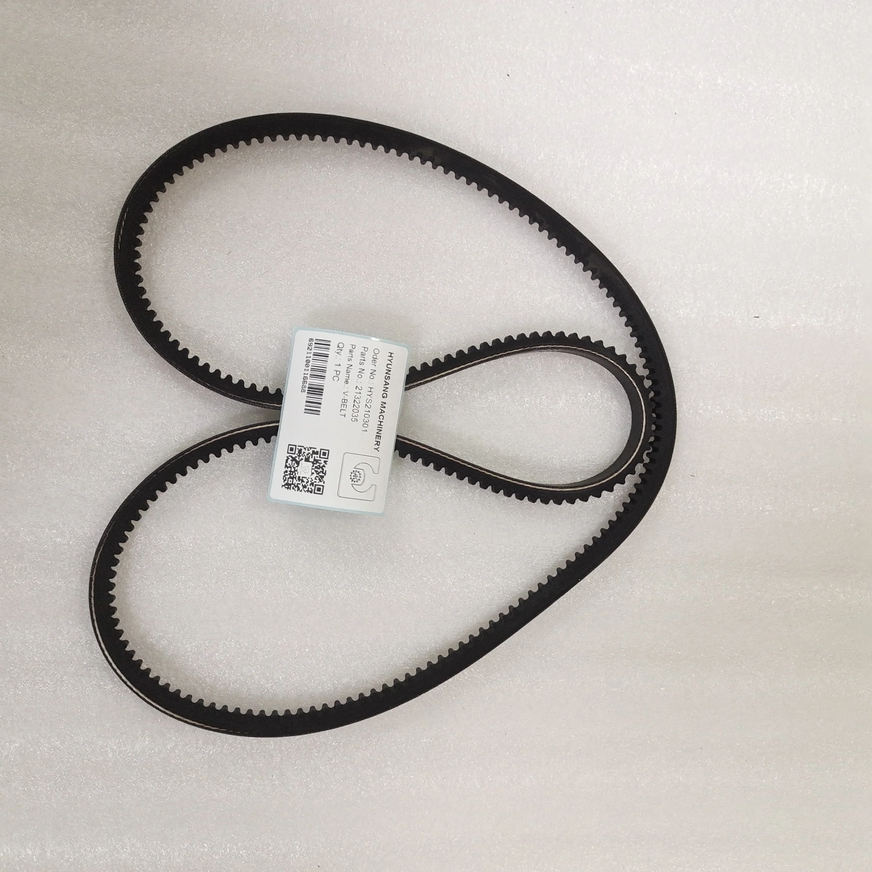 Hyunsang Excavator Spare Parts V-Belt 21322035 1543704 3809444 3586798 Heavy Equipment for Construction Machine
